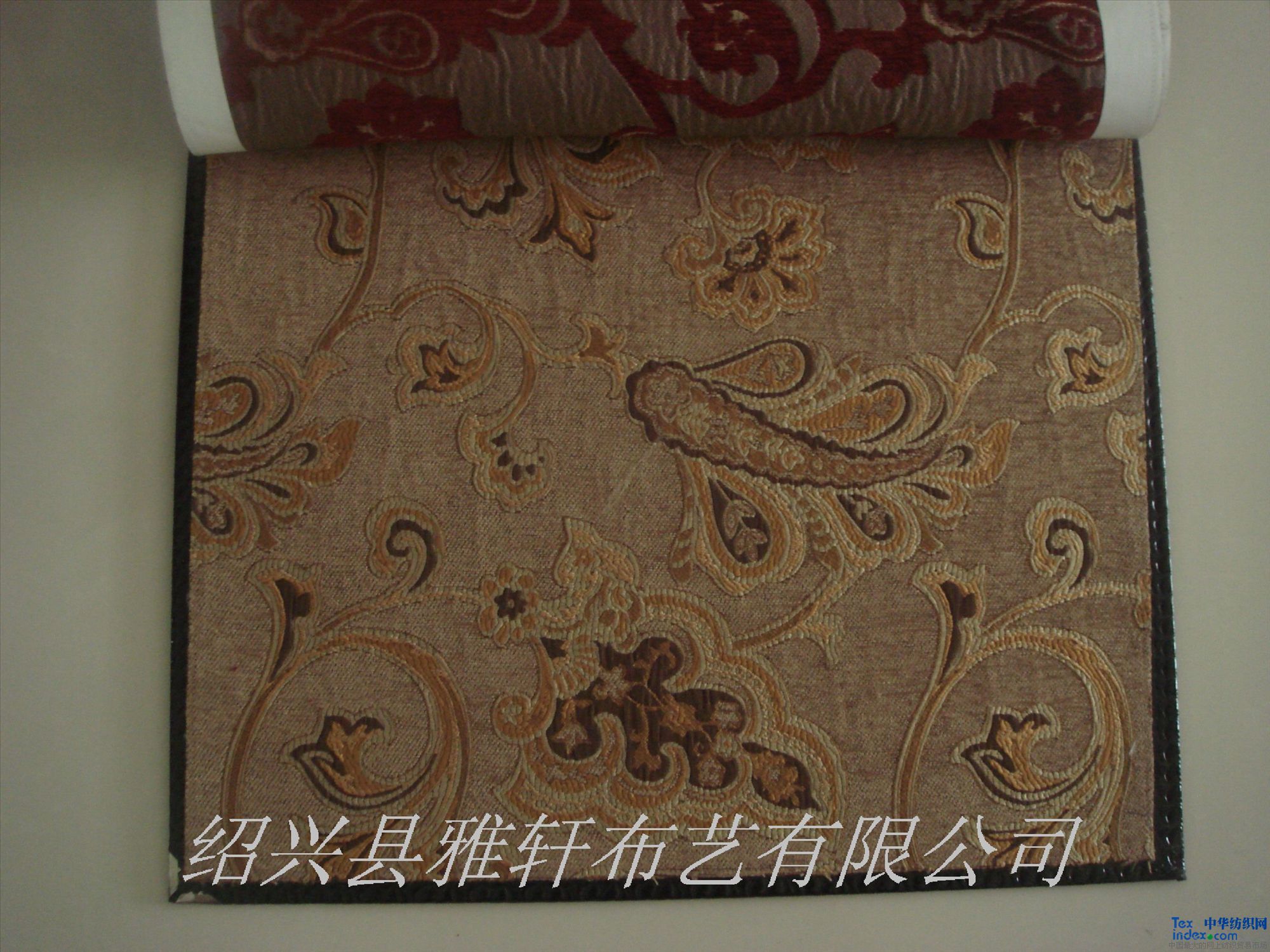 高檔色織雪尼爾大提花窗簾布  用途家居工程裝飾 成份棉 規格280