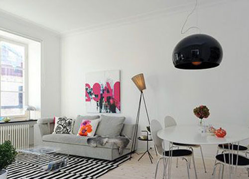 用白色譜寫55㎡慵懶放松居所(二)