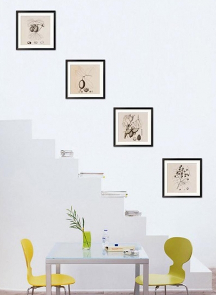 不規則排列出的規則美感多姿多彩的照片墻