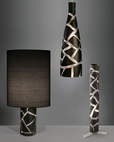 新奇家居 斑馬條紋的時尚燈具