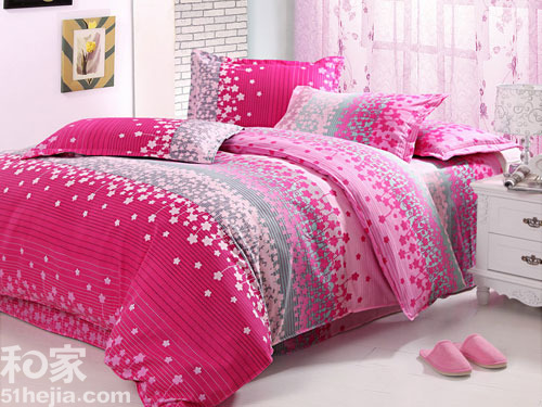 日系甜美風8款床品留住櫻花的美