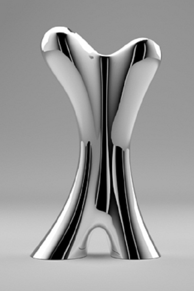 前衛設計金屬質感的未來風格家具