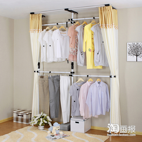 韓式衣柜DIY組裝創意擴容空間(上)