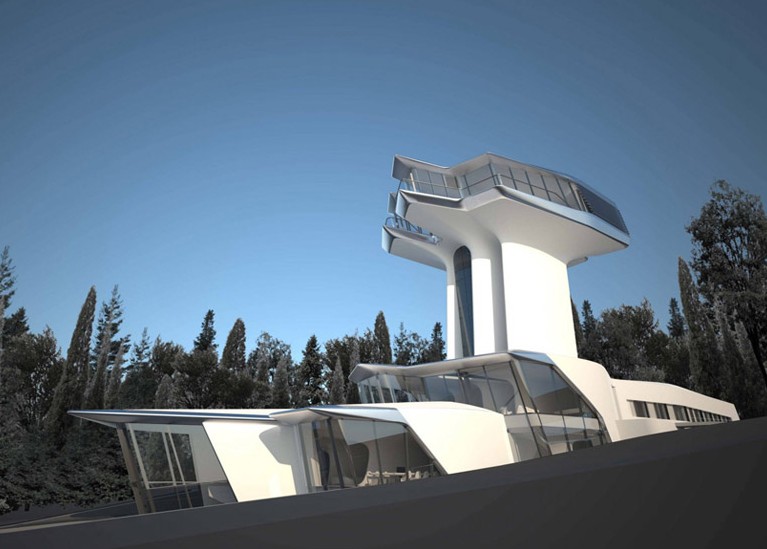 Zaha Hadid為超模建宇宙飛船住宅(下)