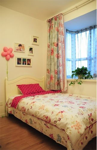 布藝軟裝溫馨兩居田園風格婚房