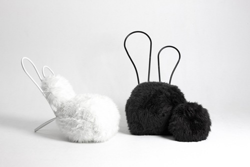 可愛溫暖萌兔椅