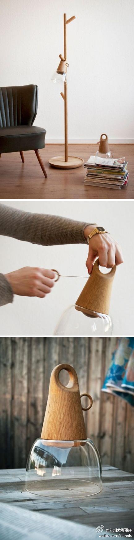 環保新主張 不用電的落地燈