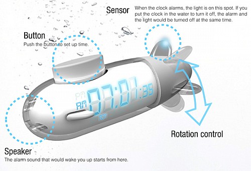 兩用潛水艇鬧鐘