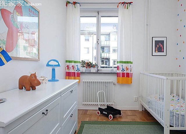 宜家簡約二居壁爐旁的溫馨