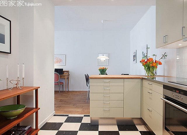 宜家簡約二居壁爐旁的溫馨