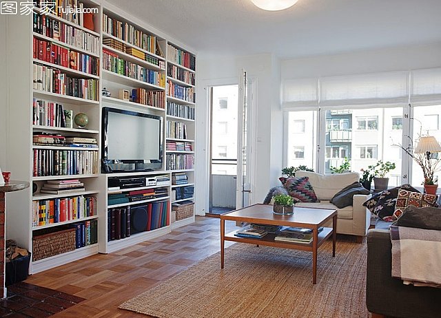 宜家簡約二居壁爐旁的溫馨