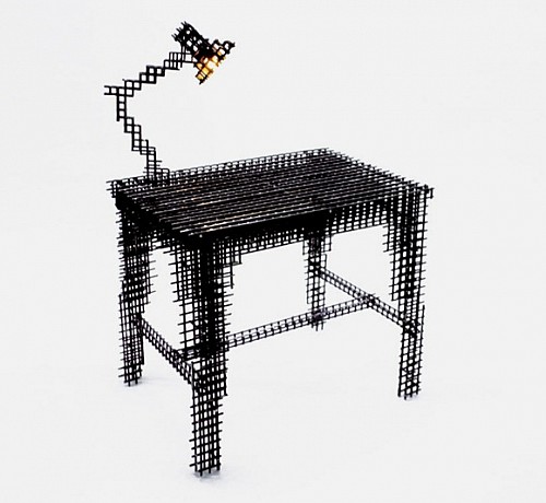 韓國殘像桌 閃著微光的海市蜃樓