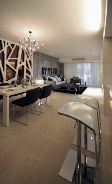 黑白灰110平現代簡約風家居設計