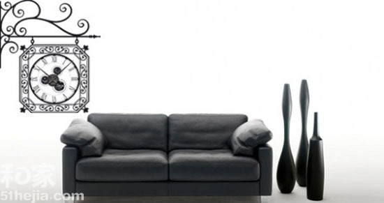 奇思妙想爬上墻個性墻貼拼創意鐘