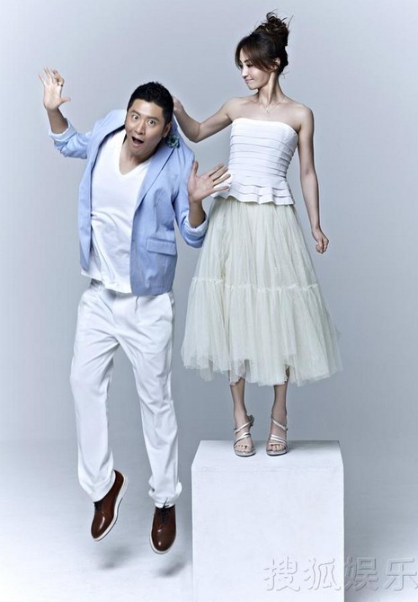 姚笛任重拍情侶寫真 演繹