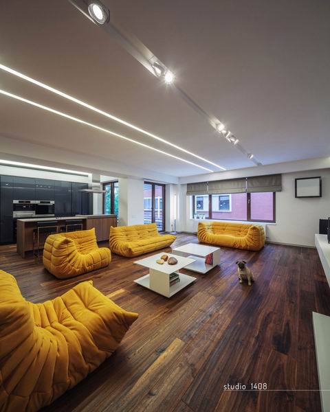 150平米時尚公寓咖色系驚艷家