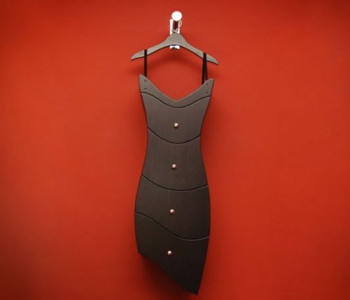 創意家居:黑色裙子柜子