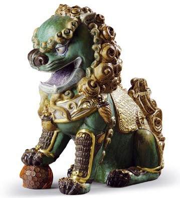 吉兆寓意的雅致瓷偶