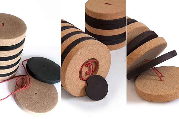 紐扣形狀創意矮凳設計