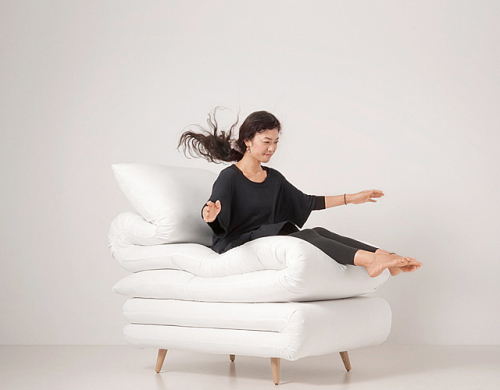 日本折疊被造型座椅