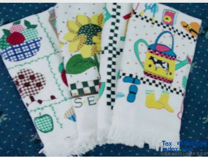 涂料印花廚房巾