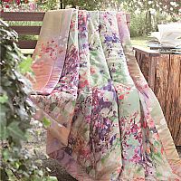 綠鎖山嵐天絲印花夏被--(