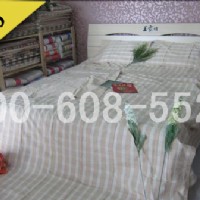 王家紡加工精品粗布四件套