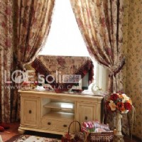 路易雪萊 戴安娜棗紅C款掛鉤款窗簾