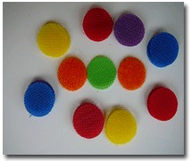 沖圓魔術貼背膠魔術貼