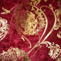 歐式落地金絲絨燙金窗簾布天鵝絨窗簾布
