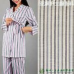 新款條紋亞麻護士服面料自然優質