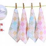 純棉紗布方巾